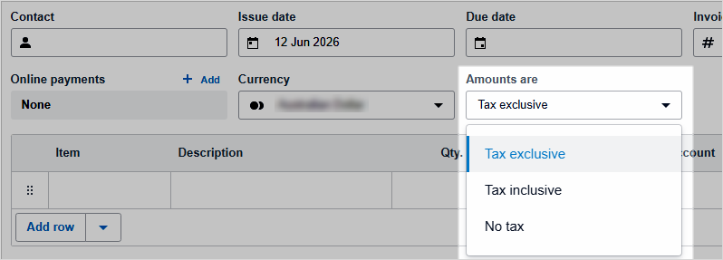 Choose how to show tax on your invoices – Xero Central