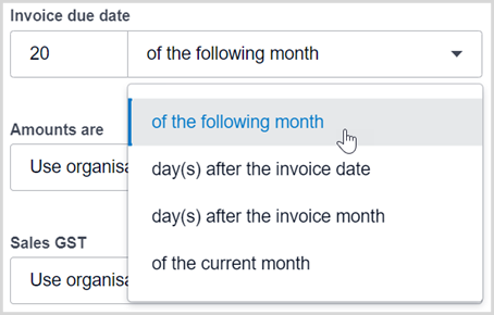 Set due dates for invoices, bills and quotes – Xero Central